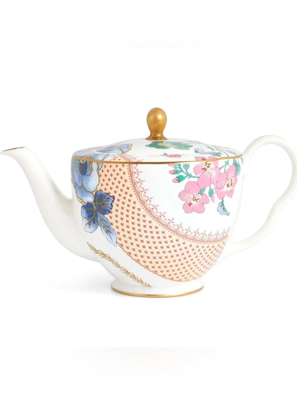 Wedgewood Butterfly bloom fine China teapot NWT